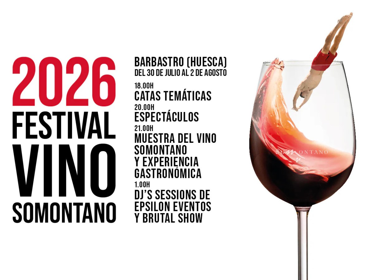 El Festival Vino Somontano vuelve con vino, gastronomía y música en&nbsp;directo