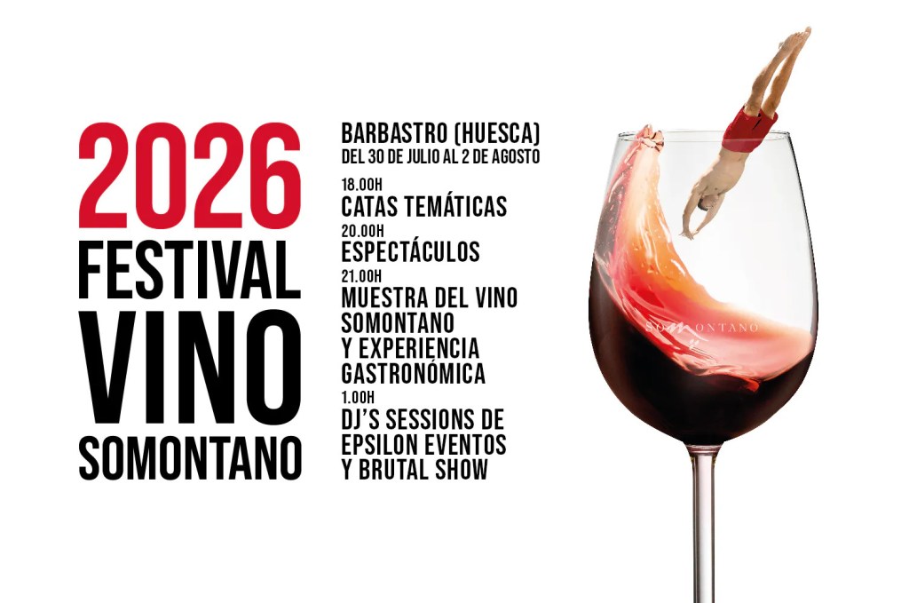 El Festival Vino Somontano vuelve con vino, gastronomía y música en&nbsp;directo